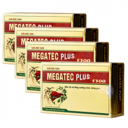 Bộ 4 Giải độc gan Megatec Plus Hộp 30 viên x 4 hộp