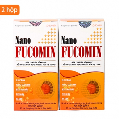 Bộ 2 hộp Nano Fucomin giảm nguy cơ mắc khối U